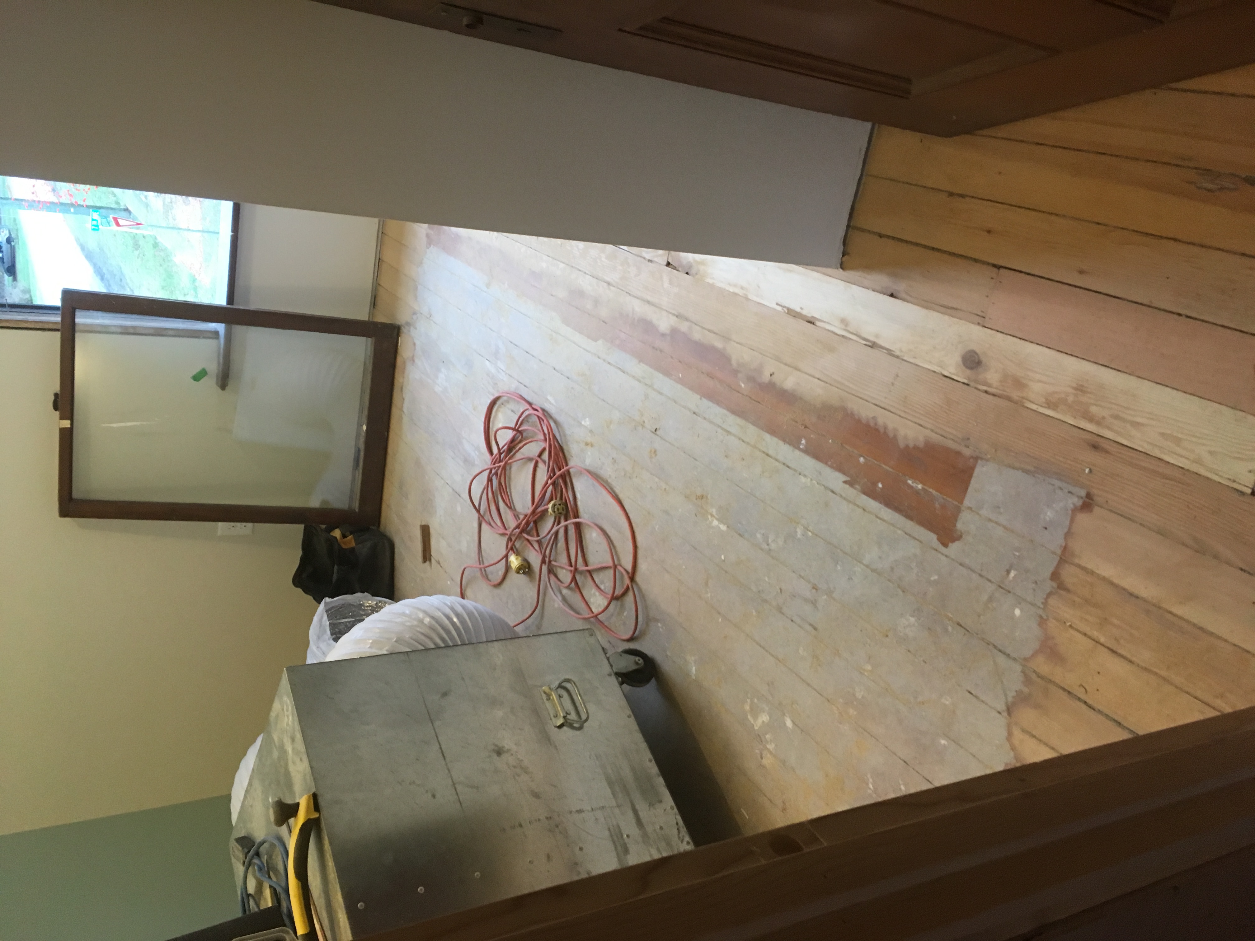 Basement framing and interior finishing work in progress